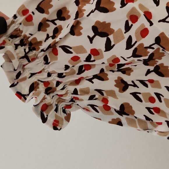 Faithfull the Brand White and Brown Mini Dress - Picture 9 of 10